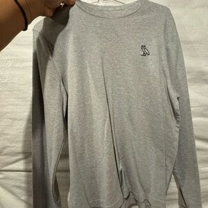 Classic Gray Long Sleeve Men's Tee